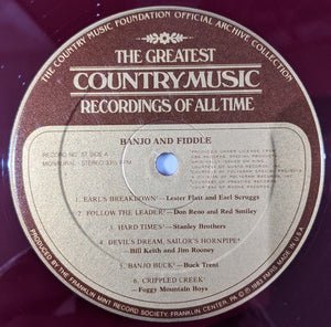 Various : The Greatest Country Music Recordings Of All Time - Banjo And Fiddle (Box, 2xL + LP)