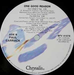 Paul Carrack : One Good Reason (LP, Album, Car)
