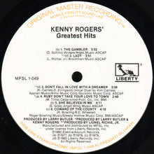 Laden Sie das Bild in den Galerie-Viewer, Kenny Rogers : Greatest Hits (LP, Comp, Ltd, RE, RM)
