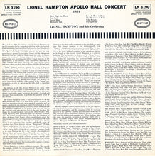 Laden Sie das Bild in den Galerie-Viewer, Lionel Hampton And His Orchestra : Lionel Hampton Apollo Hall Concert 1954 (LP, Album, Mono)
