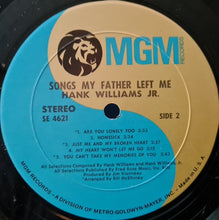 Laden Sie das Bild in den Galerie-Viewer, Hank Williams Jr. : Songs My Father Left Me (LP, Album)

