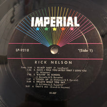 Load image into Gallery viewer, Rick Nelson* : Best Sellers By Rick Nelson (LP, Comp, Mono)
