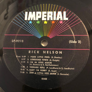 Rick Nelson* : Best Sellers By Rick Nelson (LP, Comp, Mono)