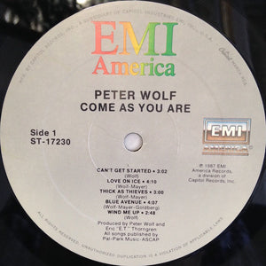 Peter Wolf : Come As You Are (LP, Album, All)