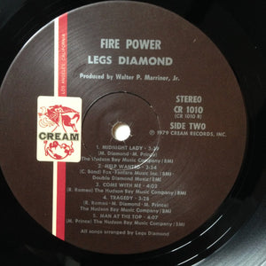 Legs Diamond (2) : Fire Power (LP, Album)