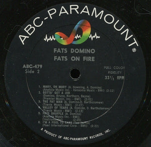 Fats Domino : Fats On Fire (LP, Album, Mono)