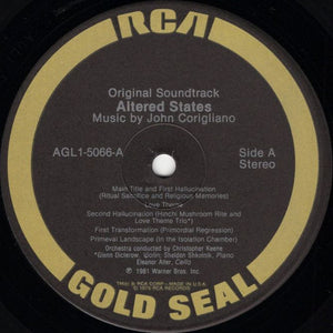 John Corigliano : Altered States: Original Soundtrack (LP, Album, RE)