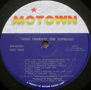 The Supremes : High Energy (LP, Album, Mon)