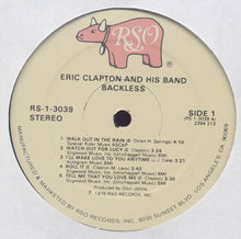 Load image into Gallery viewer, Eric Clapton : Backless (LP, Album, Gat)
