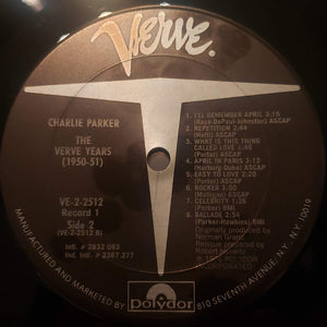 Charlie Parker : The Verve Years (1950-51) (2xLP, Comp, Gat)