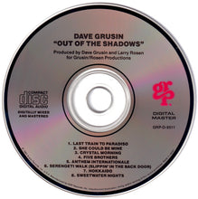 Laden Sie das Bild in den Galerie-Viewer, Dave Grusin : Out Of The Shadows (CD, Album, RE)
