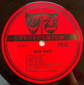 W.C. Fields & Mae West : W.C. Fields...His Only Recording The Temperance Lecture The Day I Drank A Glass Of Water Plus 8 Songs By Mae West  (LP, Comp, Mono, RE, Gat)