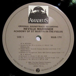 Neville Marriner*, Academy Of St. Martin-In-the-Fields* : Amadeus (Original Soundtrack Recording) (2xLP, Album, Gat)