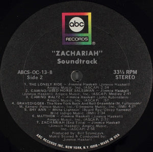 Various : Zachariah (Original Motion Picture Soundtrack) (LP)