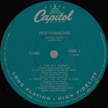Laden Sie das Bild in den Galerie-Viewer, Jackie Davis : Hi-Fi Hammond (LP, Album, Mono)
