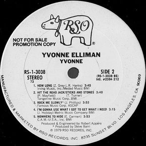 Yvonne Elliman : Yvonne (LP, Album, Promo, Ter)