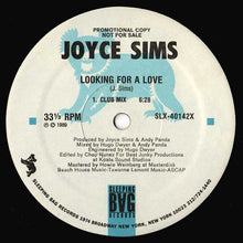 Load image into Gallery viewer, Joyce Sims : Looking For A Love (12&quot;, Promo)
