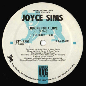 Joyce Sims : Looking For A Love (12", Promo)