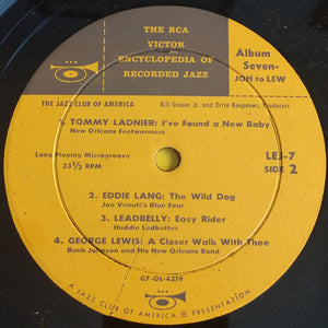 Various : The RCA Victor Encyclopedia Of Recorded Jazz: Album 7- Joh To Lew (10", Comp)