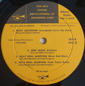 Various : The RCA Victor Encyclopedia Of Recorded Jazz: Album 8- Lew To Mor (10", Album, Comp, Mono)