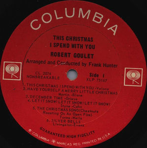 Robert Goulet : This Christmas I Spend With You (LP, Album, Mono, Pit)