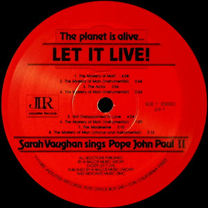 Sarah Vaughan : The Planet Is Alive ... Let It Live! (LP, Album, Gat)