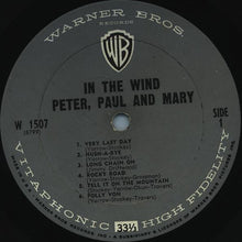 Load image into Gallery viewer, Peter, Paul And Mary* : In The Wind (LP, Album, Mono)
