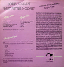 Laden Sie das Bild in den Galerie-Viewer, Louis Jordan : On Film - Reet Petite &amp; Gone- Unissued Soundtracks 1945-1947 (LP, Comp, Mono)
