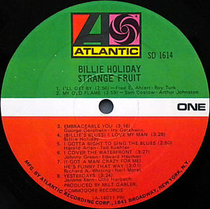 Billie Holiday : Strange Fruit (LP, Comp, Mono, PR)