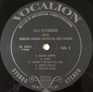 Ella Fitzgerald With Gordon Jenkins and his Orchestra and Chorus : Ella Fitzgerald With Gordon Jenkins' Orchestra And Chorus (LP, Comp, Abr)