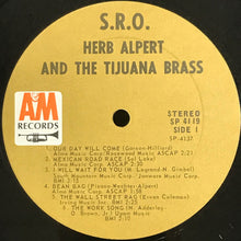 Load image into Gallery viewer, Herb Alpert &amp; The Tijuana Brass : S.R.O. (LP, Album, Ter)
