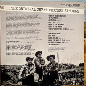 Sons Of The Pioneers* : Our Men Out West (LP, Album, Mono, Roc)