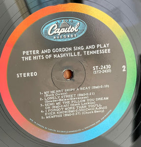 Peter & Gordon : Peter & Gordon Sing And Play The Hits Of Nashville, Tennessee (LP, Album)