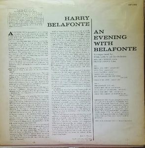 Harry Belafonte : An Evening With Belafonte (LP, Album, RE)