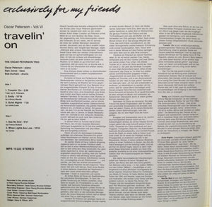 Oscar Peterson : Travelin' On (LP, Album)