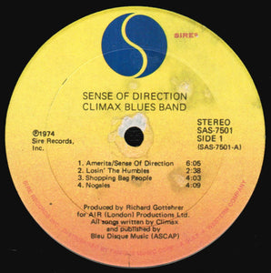 Climax Blues Band : Sense Of Direction (LP, Album, SON)