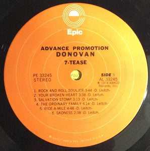 Donovan : 7-Tease (LP, Advance, Album, Promo, Ter)