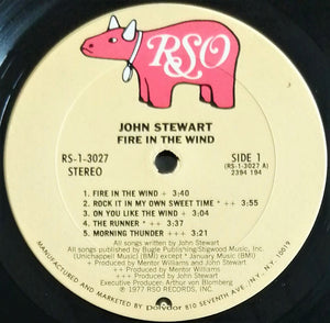 John Stewart (2) : Fire In The Wind (LP, Album, Pit)