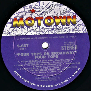 Four Tops : Four Tops On Broadway (LP, Album)