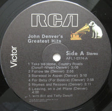 Load image into Gallery viewer, John Denver : John Denver&#39;s Greatest Hits (LP, Comp, RE, Ind)
