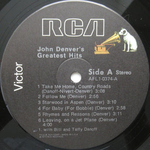 John Denver : John Denver's Greatest Hits (LP, Comp, RE, Ind)