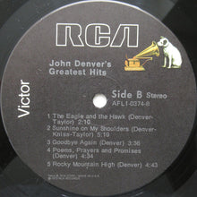 Charger l&#39;image dans la galerie, John Denver : John Denver&#39;s Greatest Hits (LP, Comp, RE, Ind)
