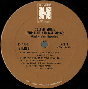 Lester Flatt And Earl Scruggs* : Sacred Songs (LP, Album, RE)