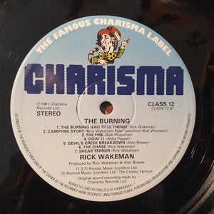 Rick Wakeman : The Burning (The Original Soundtrack Music From The Film) (LP, Album, Promo)