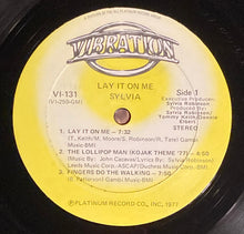 Load image into Gallery viewer, Sylvia* : Lay It On Me (LP, Album)
