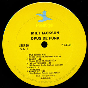 Milt Jackson : Opus De Funk (2xLP, Comp, Gat)