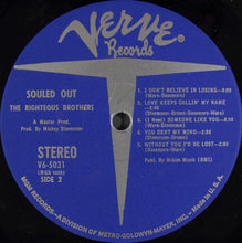 Laden Sie das Bild in den Galerie-Viewer, The Righteous Brothers : Souled Out (LP, Album, MGM)
