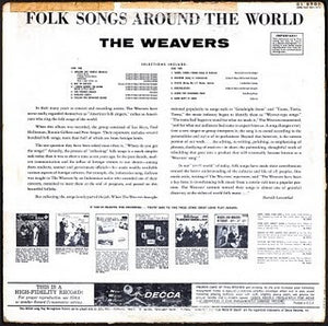The Weavers : Folk Songs Around The World (LP, Mono)