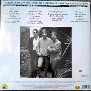 The Knack (3) : Live at the House of Blues (2xLP, Album, Ltd, Blu)