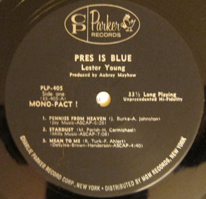 Lester Young : Pres Is Blue (LP, Mono)
